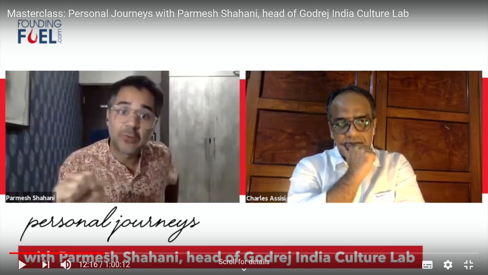Masterclass: Personal Journeys with Parmesh Shahani
